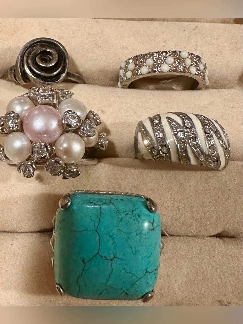 Size 9 Ring Collection- lot of 5